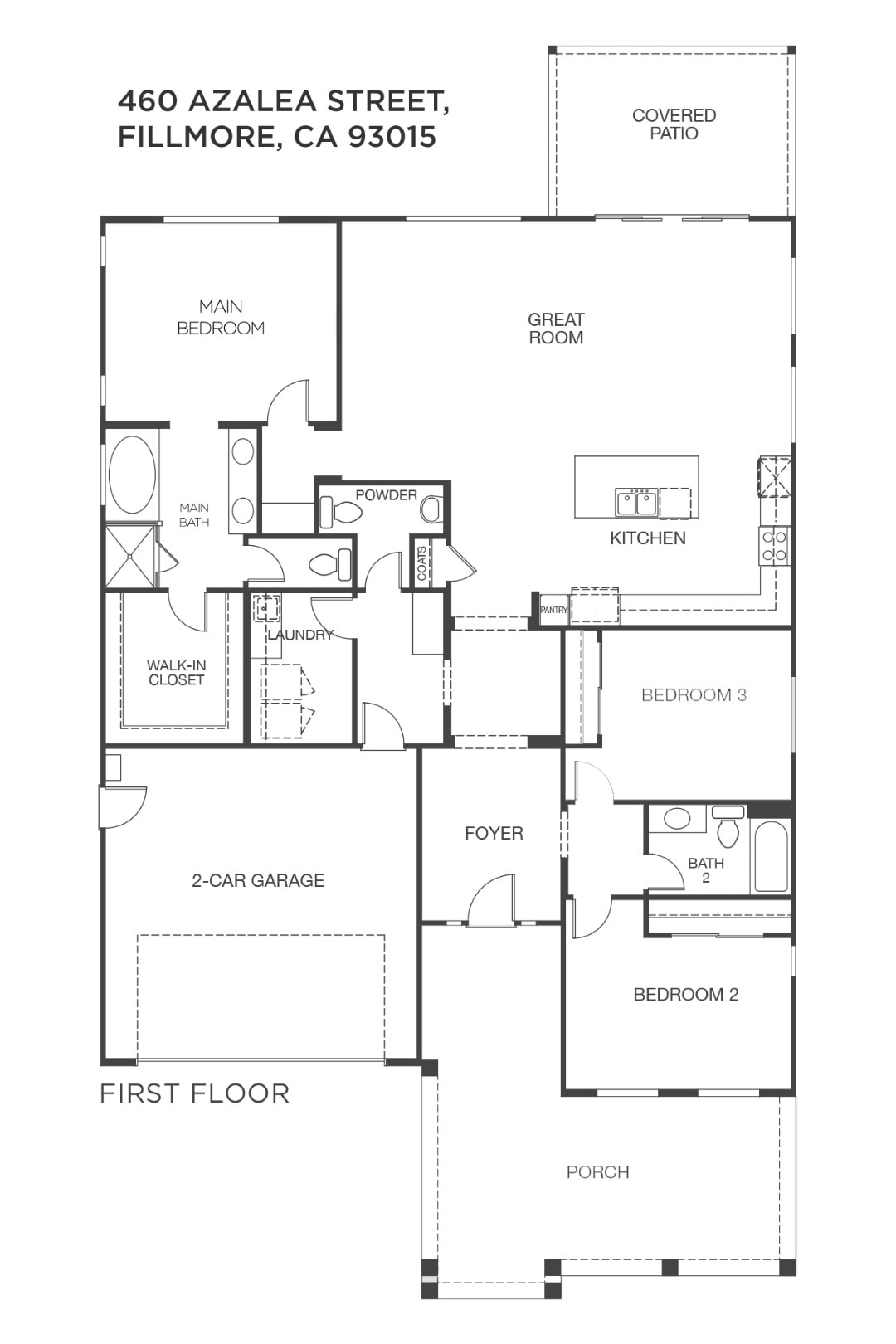 460 Azalea Street, Fillmore, CA 93015 - Floor Plan (Large)